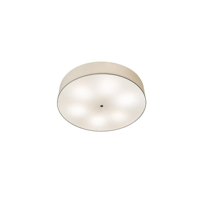 Cilindro 6 Light 42" Wide Semi-Flush Drum Ceiling Fixture - Nickel Finish