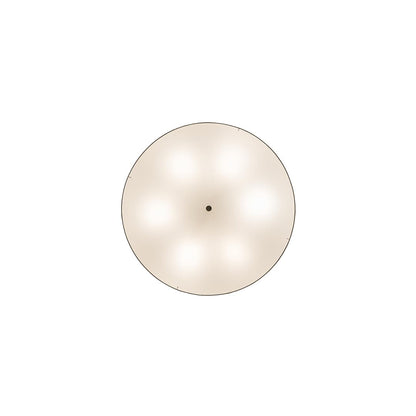 Cilindro 6 Light 42" Wide Semi-Flush Drum Ceiling Fixture - Nickel Finish