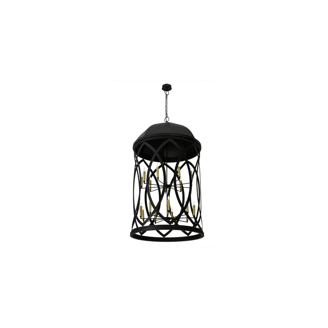 Grafton 18 Light 42" Wide Taper Candle Pendant