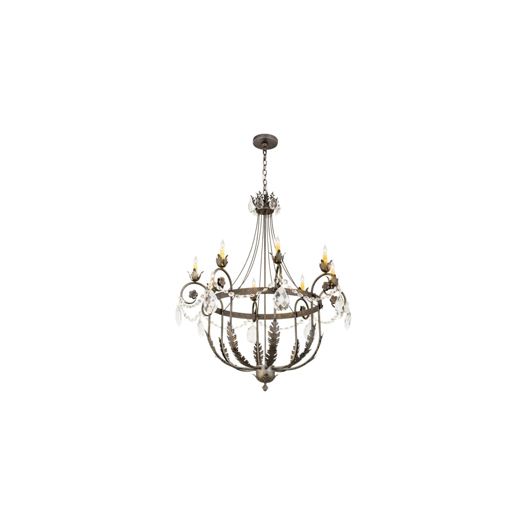 Antonia 8 Light 40" Wide Crystal Candle Style Chandelier