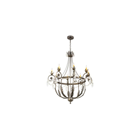 Antonia 8 Light 40" Wide Crystal Candle Style Chandelier