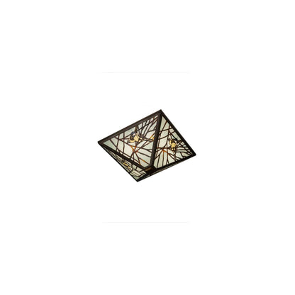 Backyard Friends 4 Light 30" Wide Semi-Flush Ceiling Fixture - Antique Copper Finish - GU24 Bulb Base