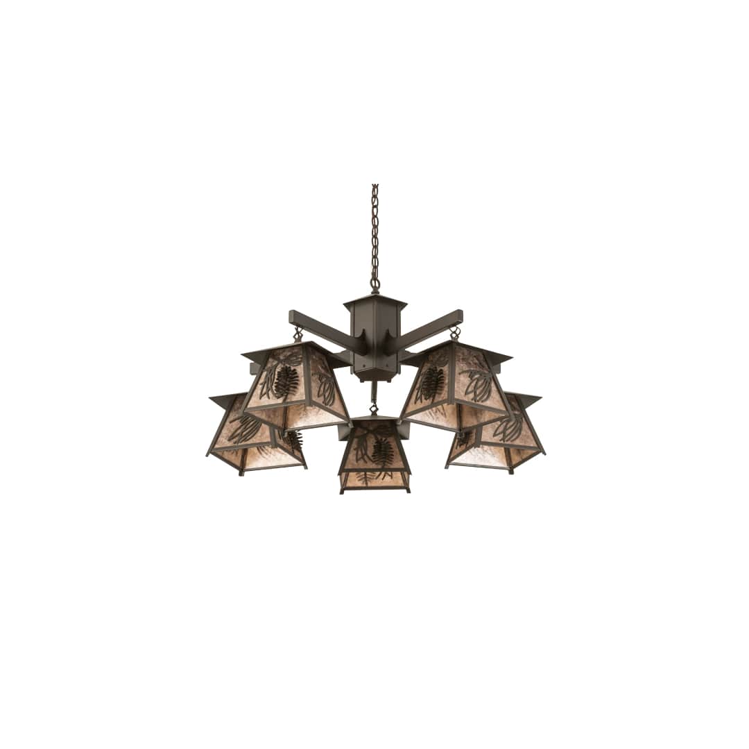 Scotch Pine 5 Light 40" Wide Chandelier