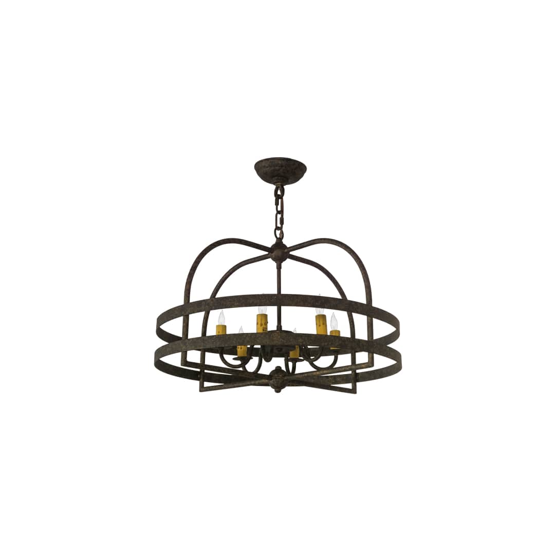 Aldari 6 Light 22" Wide Taper Candle Style Chandelier