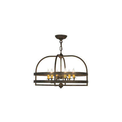 Aldari 6 Light 22" Wide Taper Candle Style Chandelier