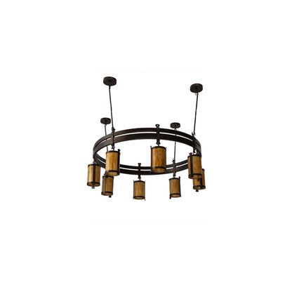 Beartooth 8 Light 67" Wide Ring Chandelier