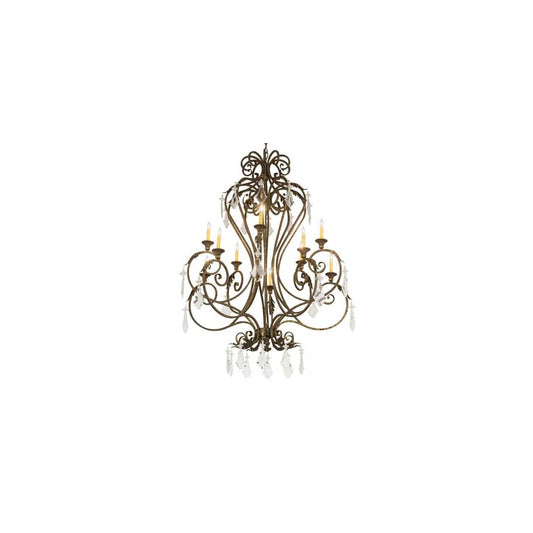 Josephine 10 Light 48" Wide Taper Candle Style Chandelier