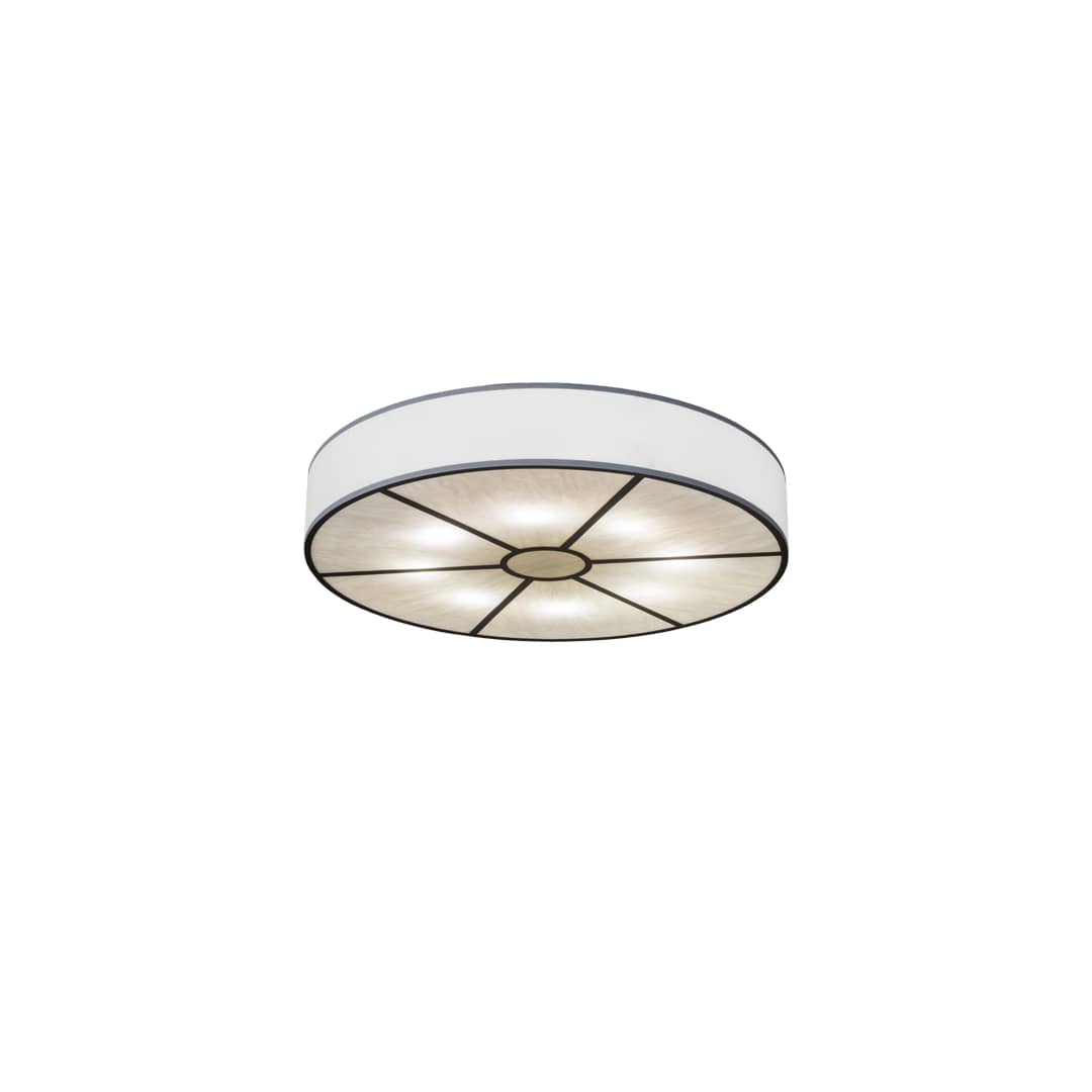 Cilindro 8 Light 48" Wide Semi-Flush Drum Ceiling Fixture - Oil Rubbed Bronze Finish