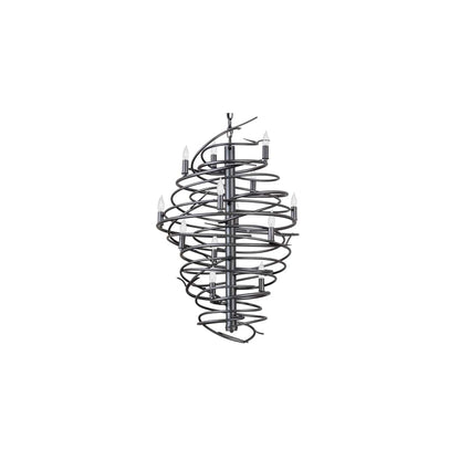 Cyclone 13 Light 24" Wide Taper Candle Style Chandelier