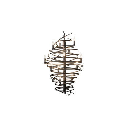 Cyclone 13 Light 24" Wide Taper Candle Style Chandelier