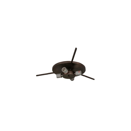 Fleur-de-lis 4 Light 26" Wide Flush Mount Bowl Ceiling Fixture