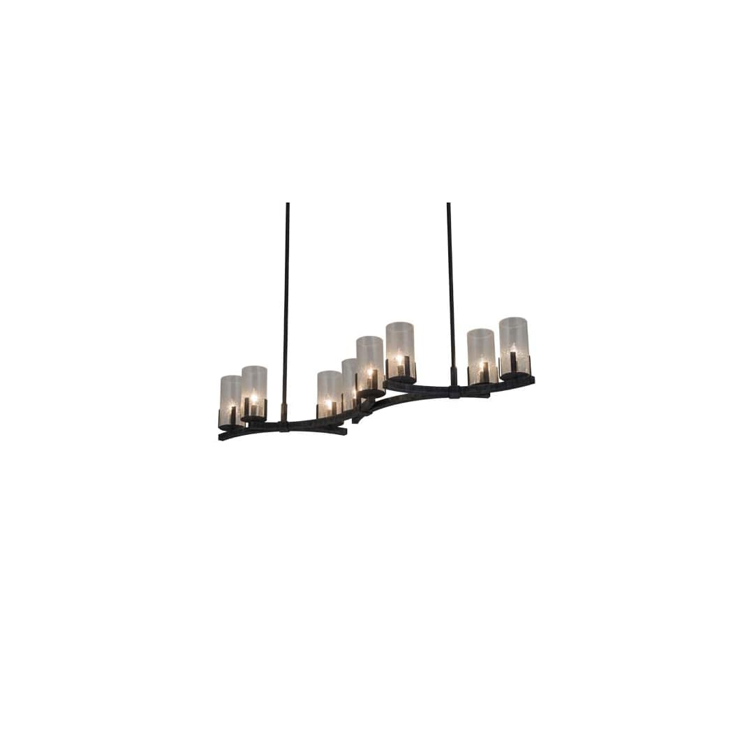 Long Cero 8 Light 16" Wide Linear Chandelier