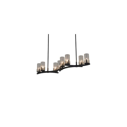 Long Cero 8 Light 16" Wide Linear Chandelier