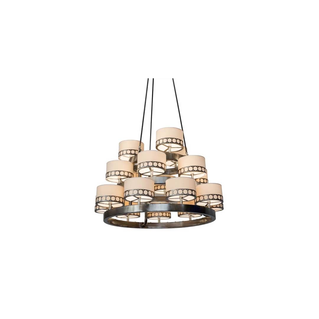Cilindro 18 Light 50" Wide Ring Chandelier