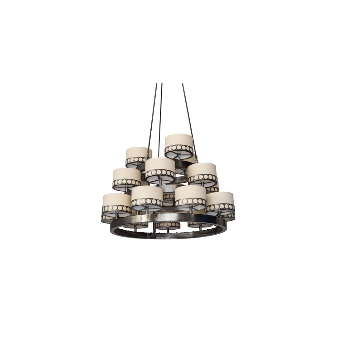 Cilindro 18 Light 50" Wide Ring Chandelier
