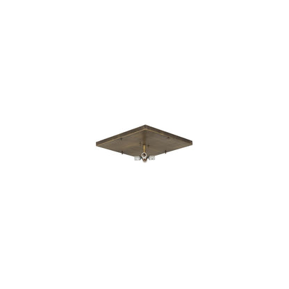 Hyde Park Double Bar Mission 4 Light 29" Wide Flush Mount Square Ceiling Fixture