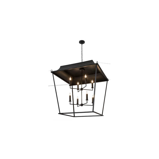 Bastille Omega 8 Light 61" Wide Taper Candle Pendant