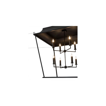 Bastille Omega 8 Light 61" Wide Taper Candle Pendant