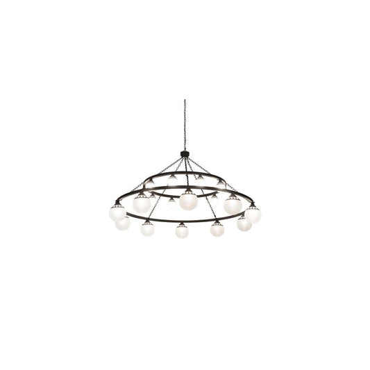 Bola Tavern 20 Light 96" Wide Ring Chandelier