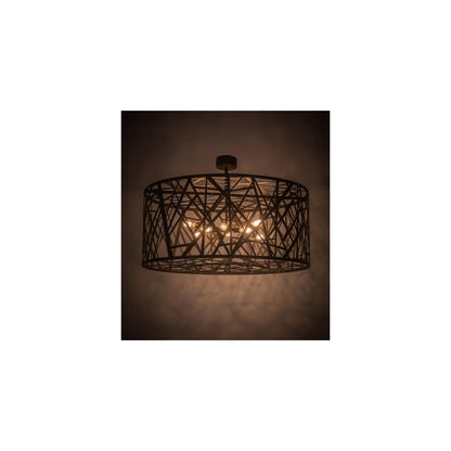 Birds Nest 8 Light 54" Wide Semi-Flush Drum Ceiling Fixture