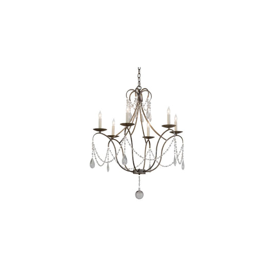 Kaitlynn 6 Light 31" Wide Crystal Candle Style Chandelier