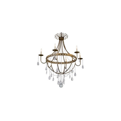Azaleia 6 Light 42" Wide Crystal Candle Style Chandelier