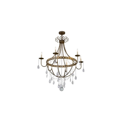 Azaleia 6 Light 42" Wide Crystal Candle Style Chandelier