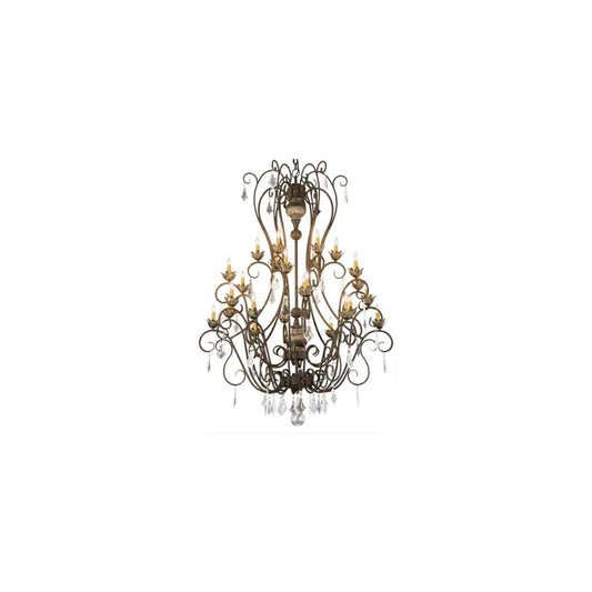 Felicia 24 Light 51" Wide Taper Candle Style Chandelier