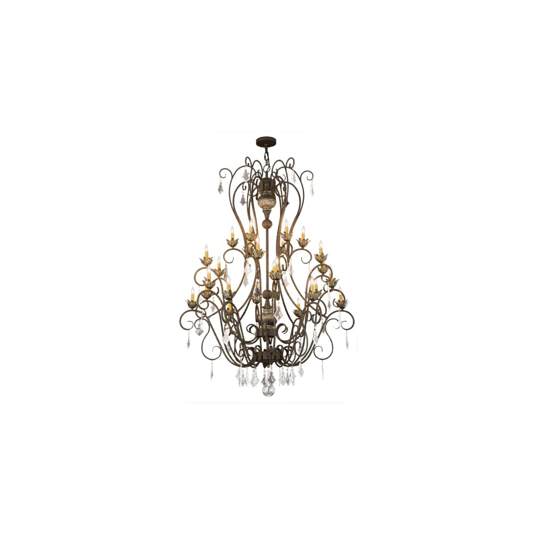 Felicia 24 Light 51" Wide Taper Candle Style Chandelier