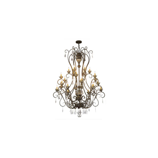 Felicia 24 Light 51" Wide Taper Candle Style Chandelier
