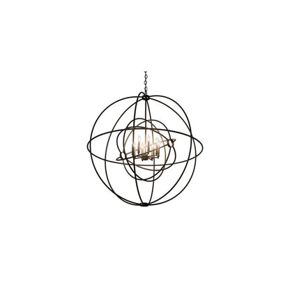 Atom Enerjisi 8 Light 43" Wide Taper Candle Style Chandelier