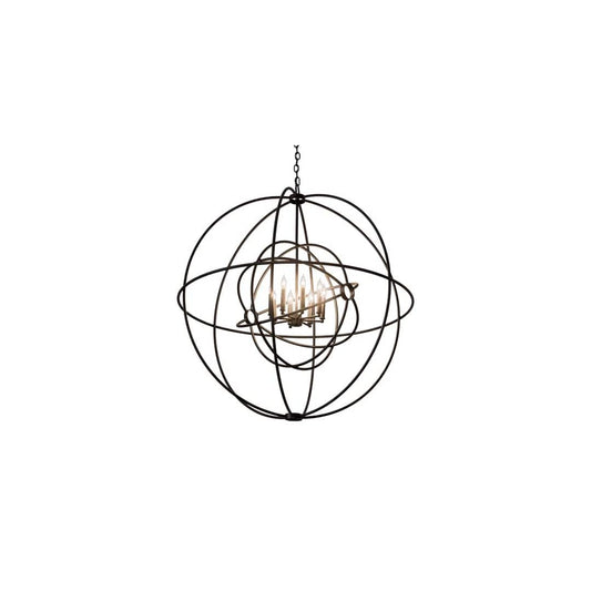 Atom Enerjisi 8 Light 43" Wide Taper Candle Style Chandelier