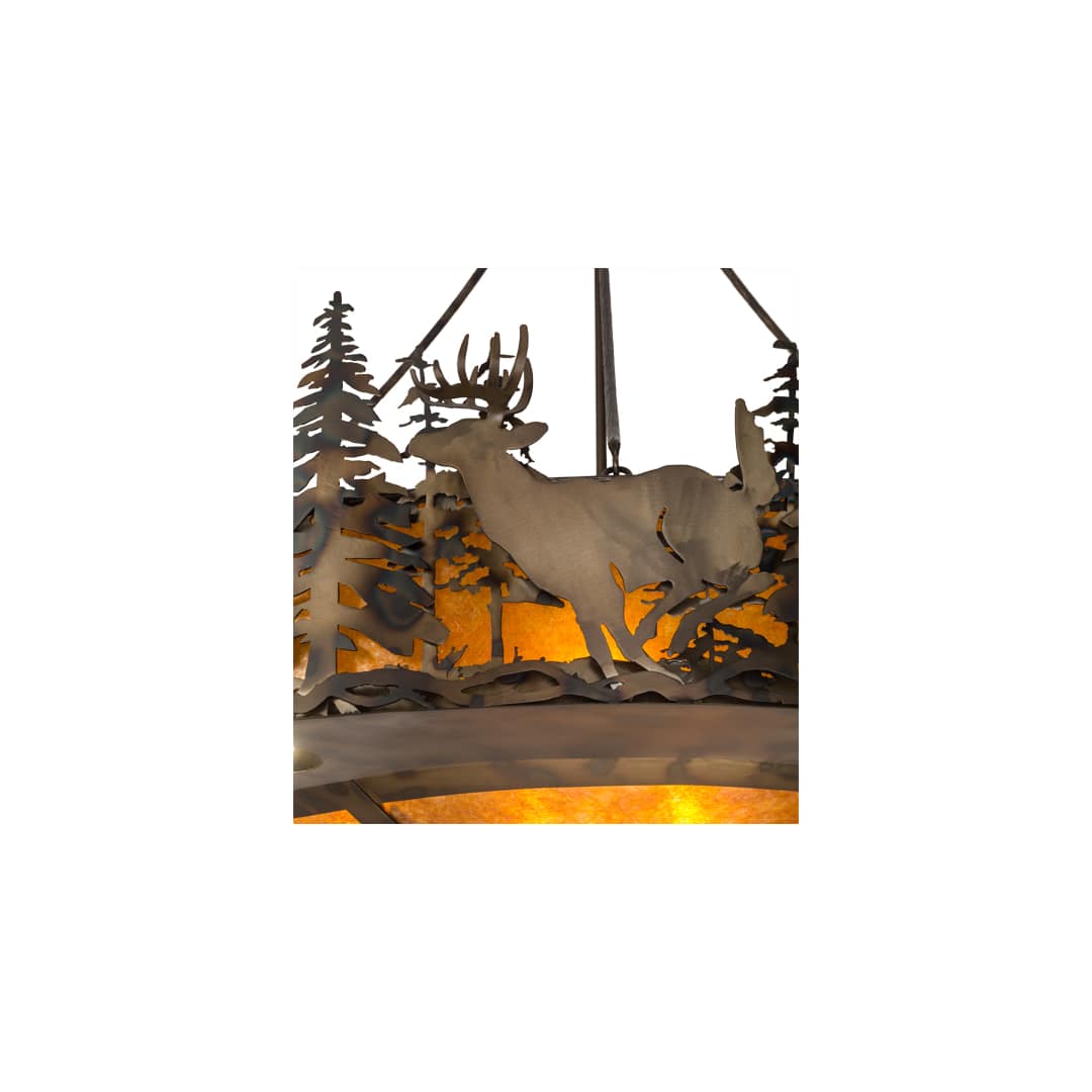 Deer at Dusk 8 Light 58" Wide Pendant