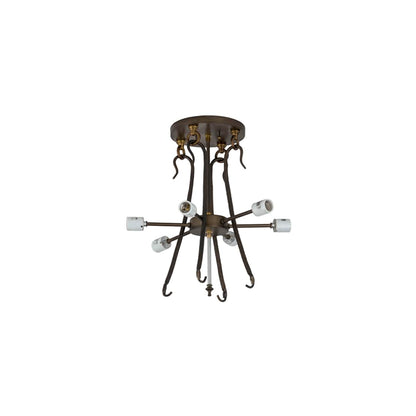 Acorn 6 Light 36" Wide Semi-Flush Bowl Ceiling Fixture