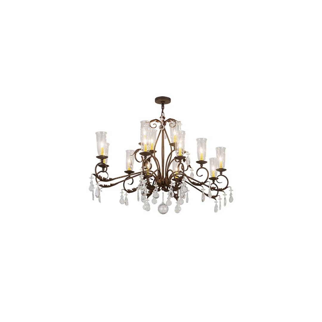 Long Windsor 14 Light 38" Wide Crystal Chandelier