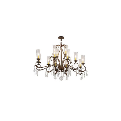 Long Windsor 14 Light 38" Wide Crystal Chandelier