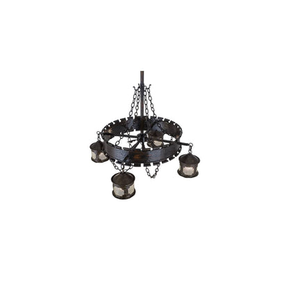 Antique Gothic 4 Light 40" Wide Chandelier