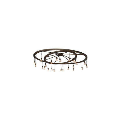 Donner 24 Light 95" Wide Ring Chandelier