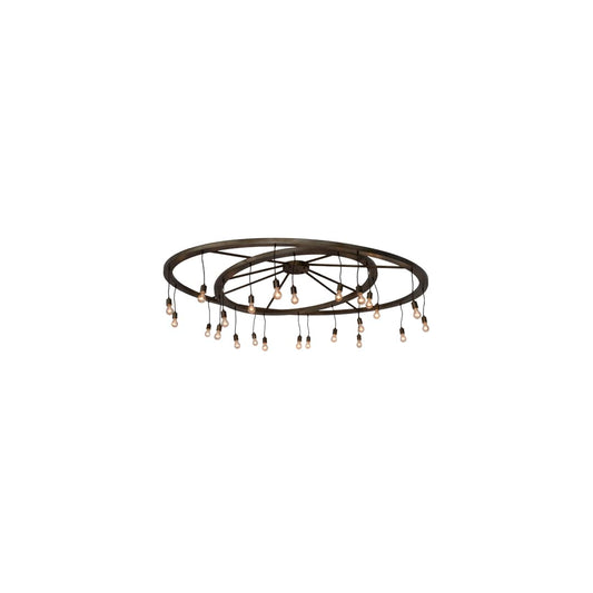 Donner 24 Light 95" Wide Ring Chandelier