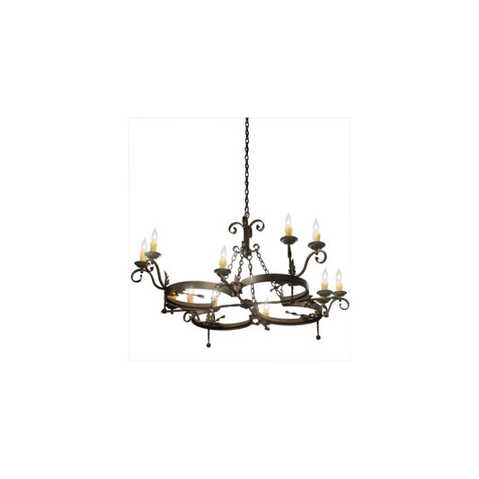 Andorra 12 Light 60" Wide Taper Candle Style Chandelier
