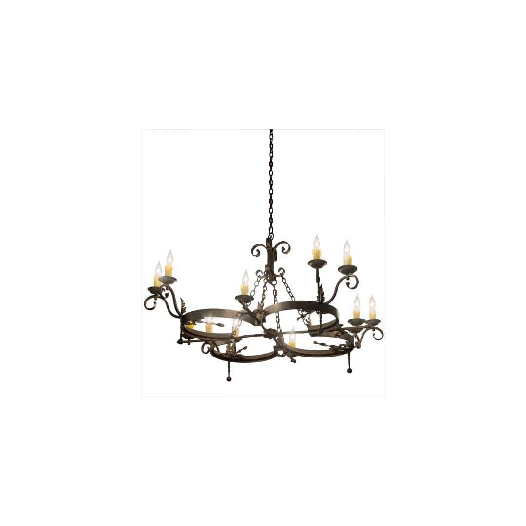 Andorra 12 Light 60" Wide Taper Candle Style Chandelier