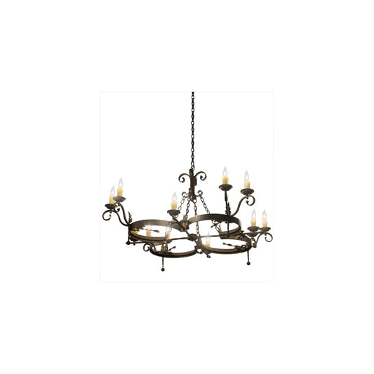 Andorra 12 Light 60" Wide Taper Candle Style Chandelier