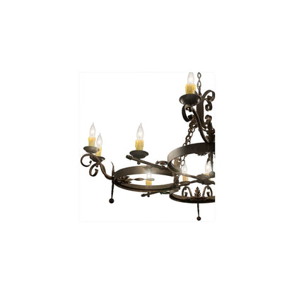 Andorra 12 Light 60" Wide Taper Candle Style Chandelier