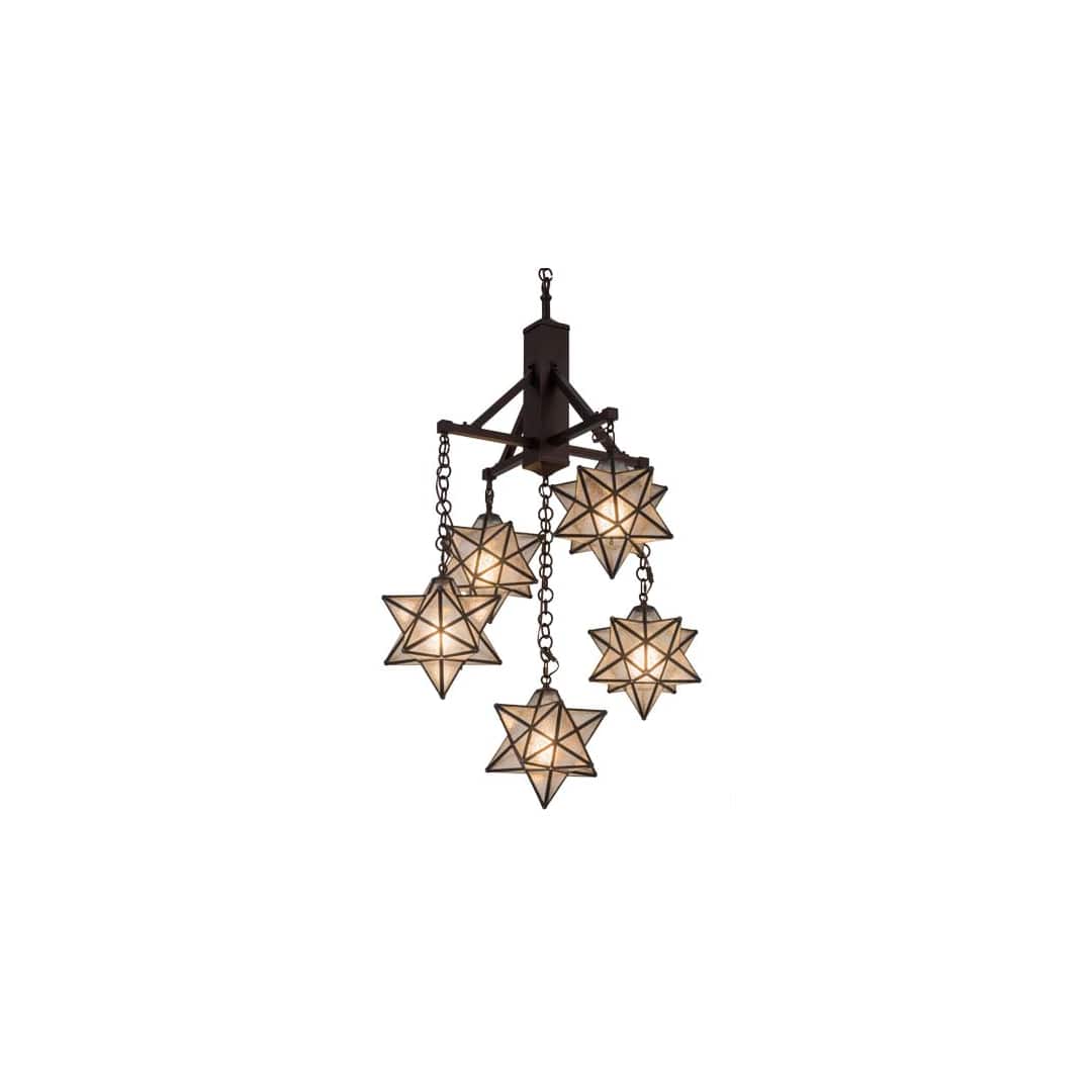 Moravian 5 Light 30" Wide Chandelier