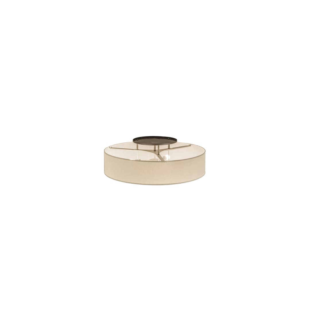 Cilindro Bahn 4 Light 36" Wide Semi-Flush Drum Ceiling Fixture
