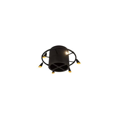 Column-Surround 6 Light 60" Wide Semi-Flush Ceiling Fixture