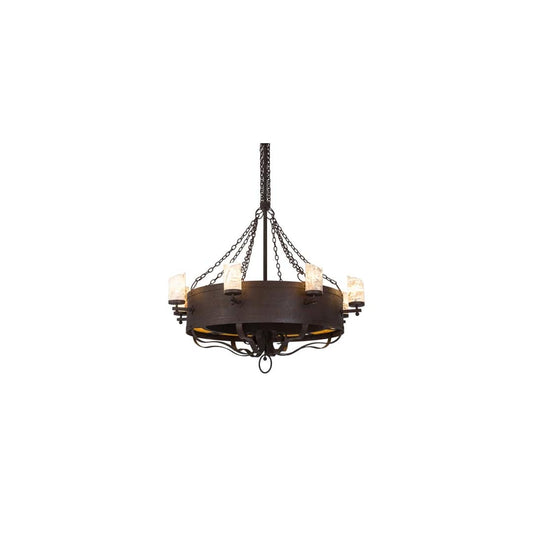 Parnella 6 Light 54" Wide Pillar Candle Chandelier