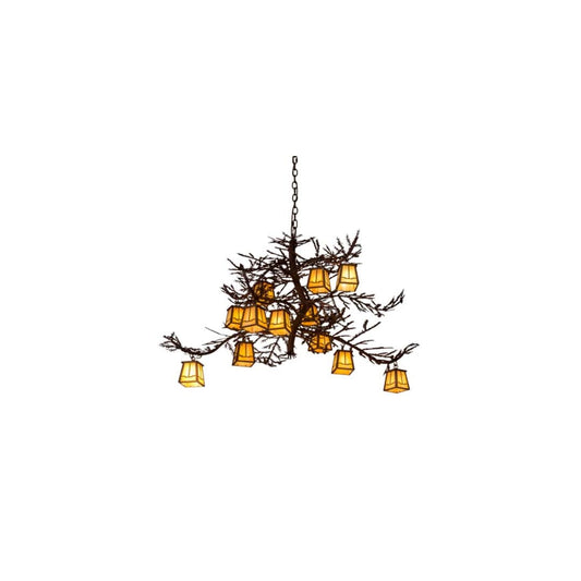 Pine Branch Valley View 12 Light 40" Wide Chandelier