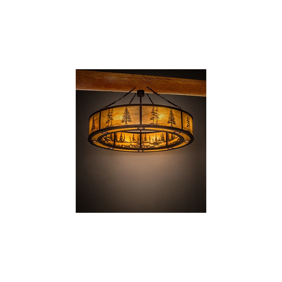 Tall Pines 8 Light 62" Wide Pendant