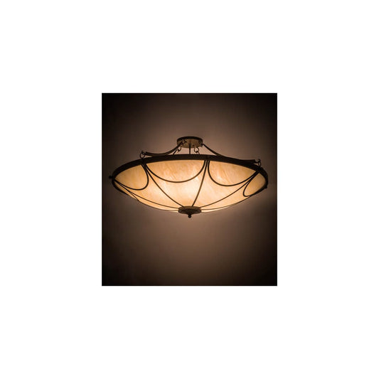 Carousel 8 Light 48" Wide Semi-Flush Bowl Ceiling Fixture